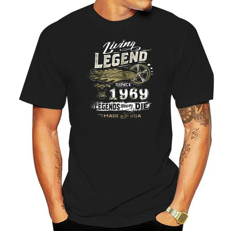 

50th Birthday Living Legend Gift Tops Tee T Shirt Born In 1969 Turning 50 In 2022 T-Shirt Free Style