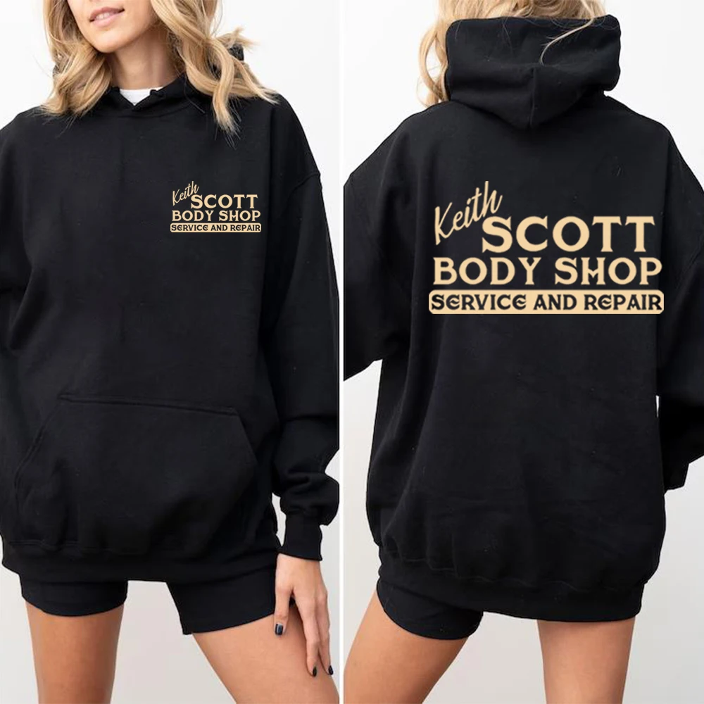 Фото Пуловер для телешоу Keith Scott Body Shop One Tree Hill, толстовка с капюшоном Ravens, баскетбольная толстовка с 2-сторонним принтом Lucas Nathan Scott, толстовки №2