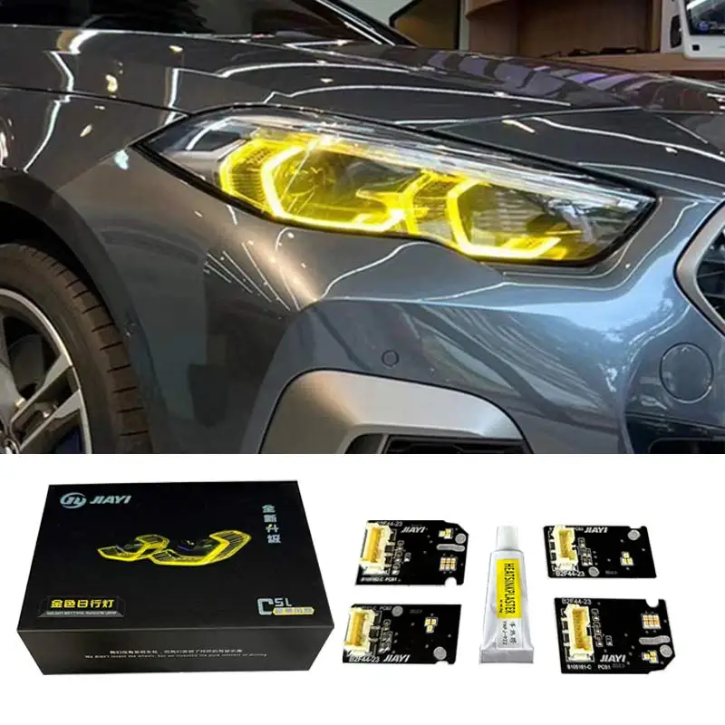 J ОДИН СВЕТОДИОДНЫЙ ФАР ДЕНЬ ЧИП 63119448115 63119448116 Для BMW F40 F44 Gran Coupé 218i M235iX CSL желтый