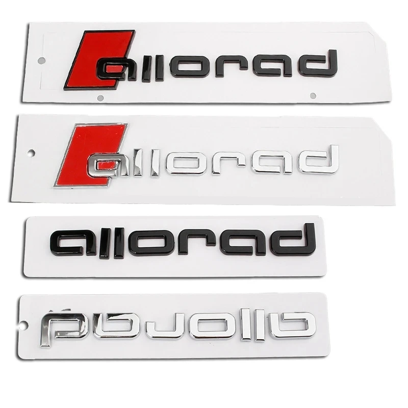 

3D ABS Автомобильные буквы багажника значки Allroad женская для Audi A6 Allroad C5 C7 C6 C8 A4 B8 B5 B6 B7 Allroad аксессуары