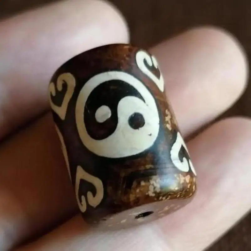 

Tibetan Buddhism Agate Dzi Beads For Jewelry Making Diy Bracelet Necklace Jades Stone Bagua Dzi Bead Accessories Jewellery