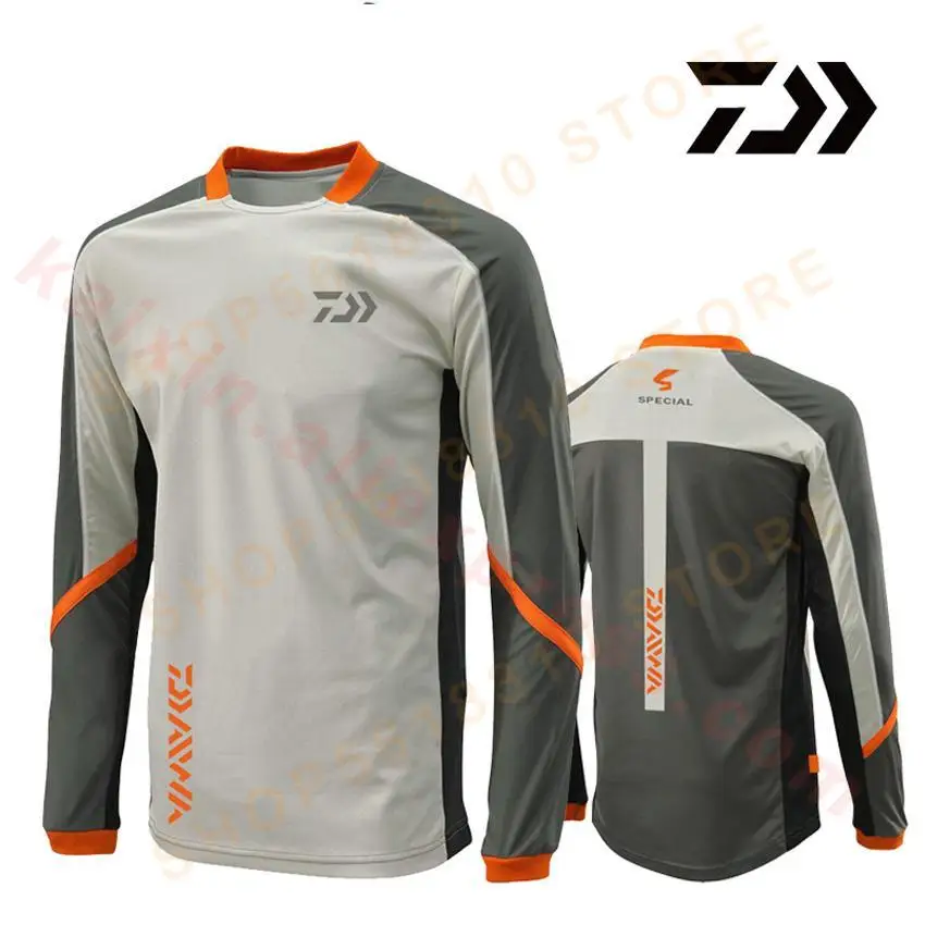 

New Fishing Jersey Quick Dry Fishing Long-sleeve Clothing Dawa Breathable Anti-uv Sun Autumn Man Autumn Fishing Sweat Shirt