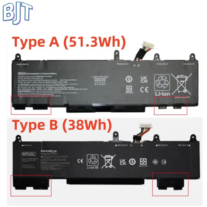 Новый аккумулятор для ноутбука HSTNN-OB2J WP03XL HP EliteBook 830 840 845 860 1040 G9 Split X2 13-M000 HSTNN-LB8W