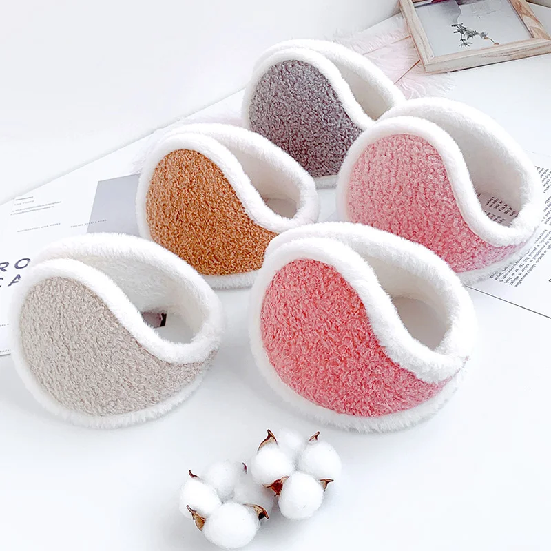 

Soft Plush Ear Warmer Winter Warm Earmuffs For Women Fashion Solid Color Ear Flap Outdoor Cold Protection Ear-muffs Ear Cover