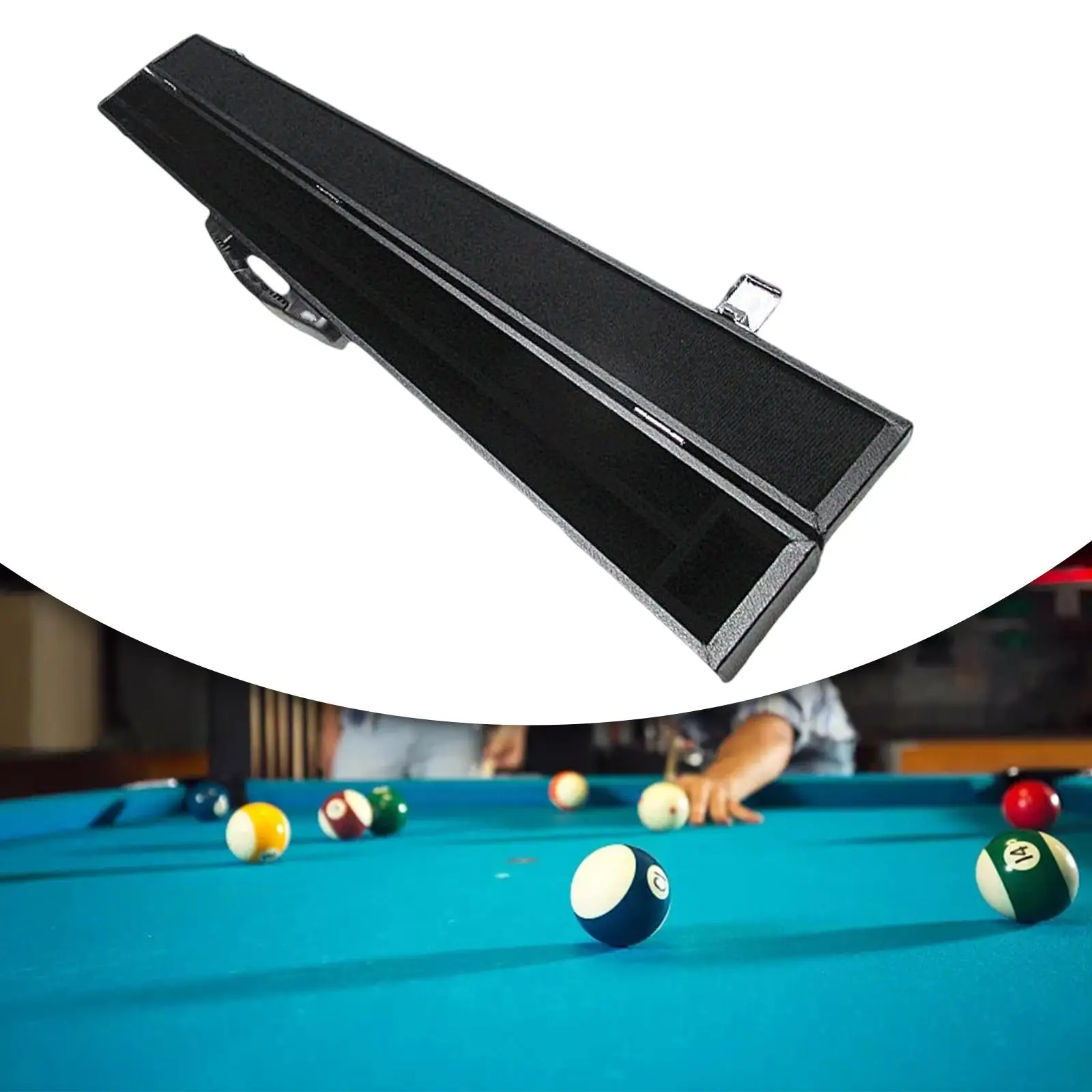 Case Heavy Duty For Billiards Holds One Two Piece Pool Cue