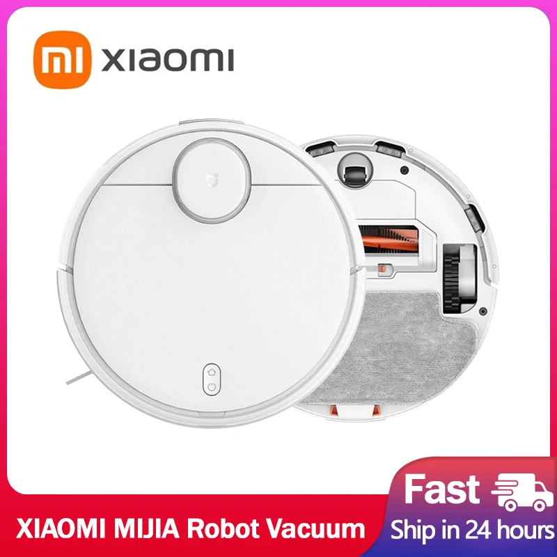XIAOMI MIJIA 3C Robot Vacuum Cleaner and Mop For Home Appliance Dust LDS Scan 4000PA Cyclone Suction Washing Mop Smart Planned