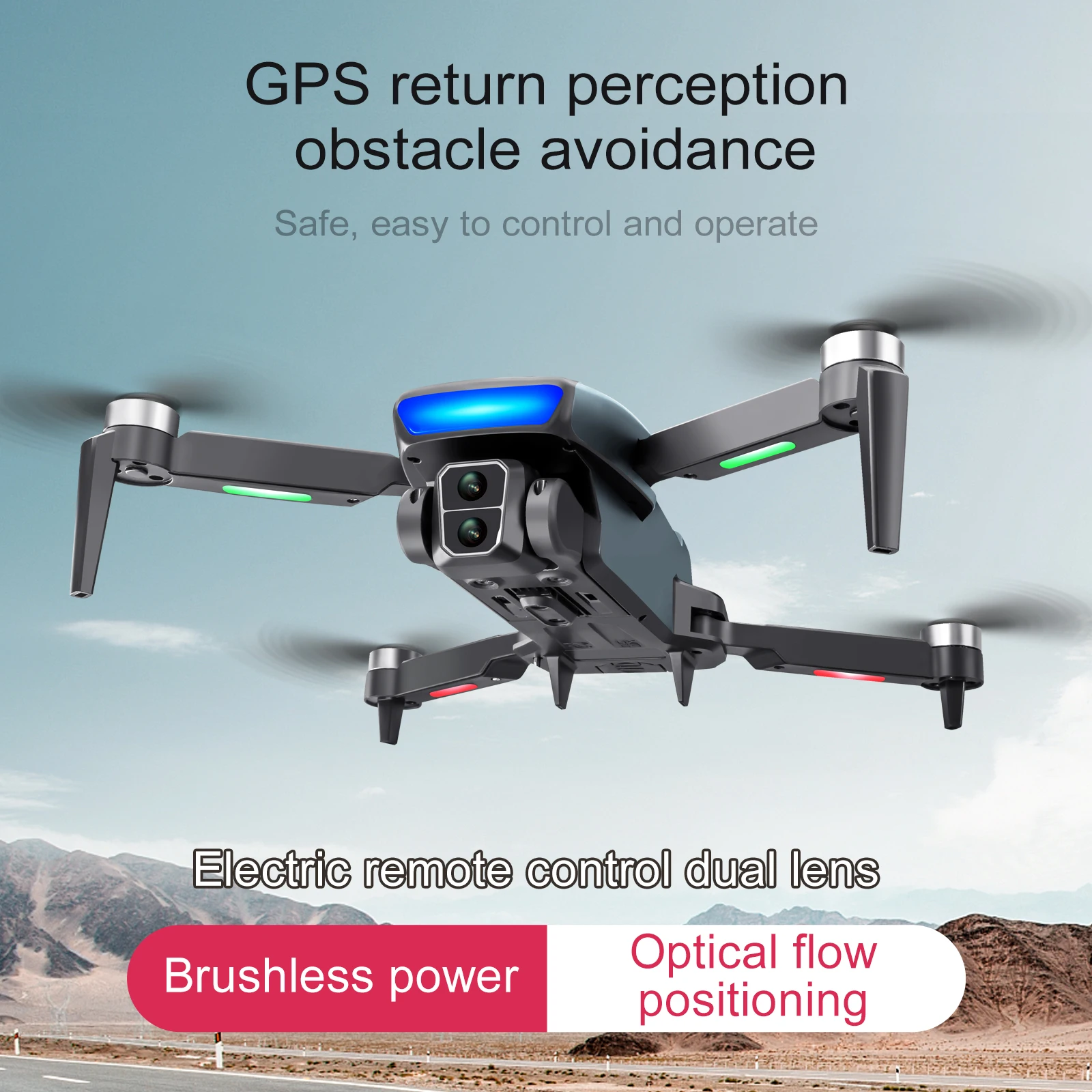 Дрон S181 8K с GPS Профессиональный FPV камерой 4k HD для аэрофотосъемки обхода