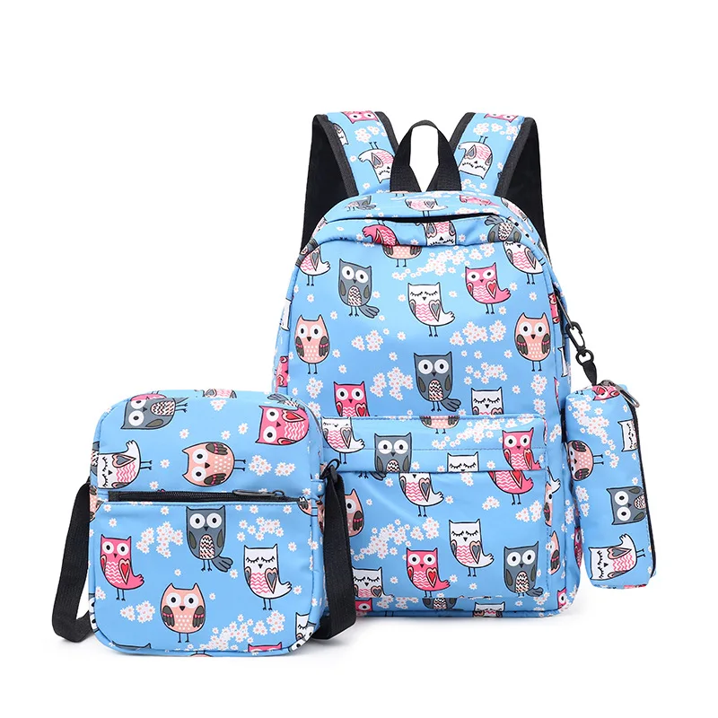 Children School bags set Girls Primary Backpack Kids school backpcak 3 pcs princess schoolbags kids mochilas escolar infantil