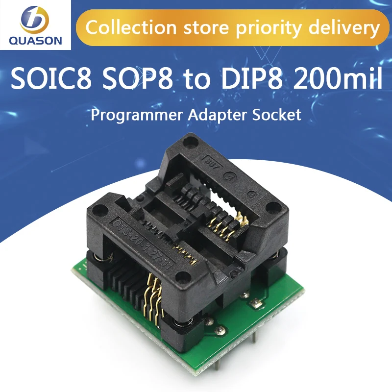 10PCS SOP8 turn DIP8 SOIC8 to DIP8 IC socket Programmer adapter Socket 150Mil
