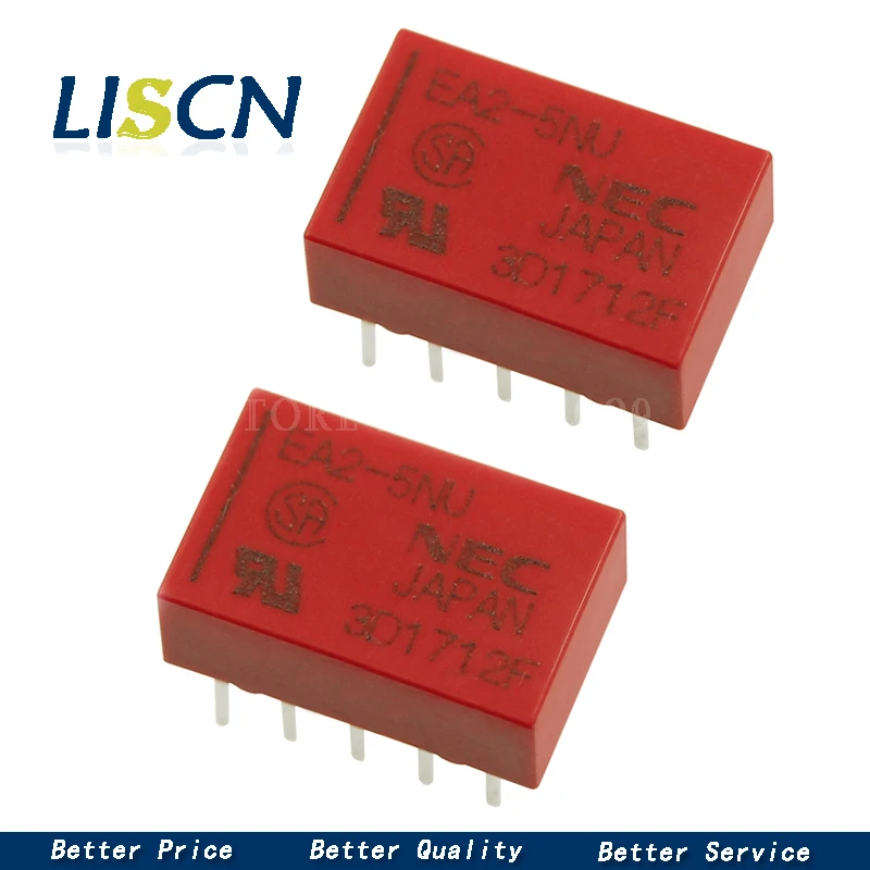 

2PCS EA2-5NU EA2-12NU 10Pin Relay EA2-5 EA2-12 Instead OF TQ2-5V ATQ209 A5W-K EA2