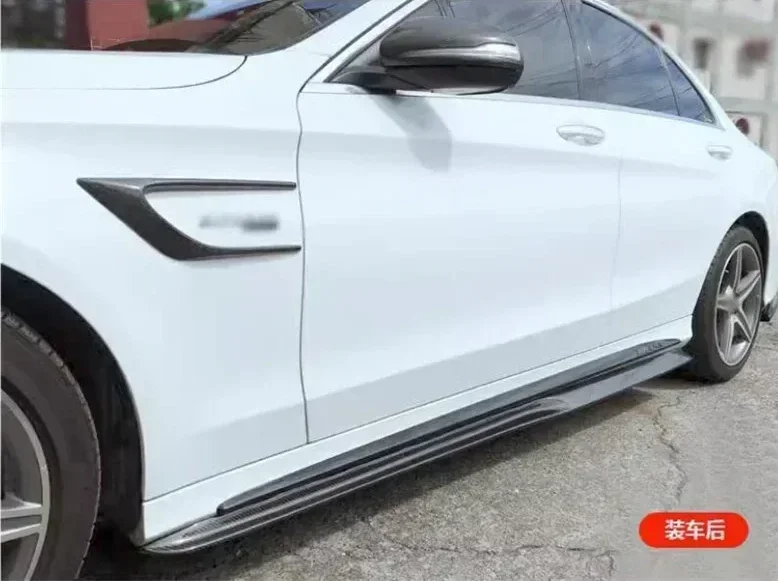 Для Mercedes Benz C Class W205 C205 2/4 дверь седан купе 2015-2021 комплект боковых юбок из