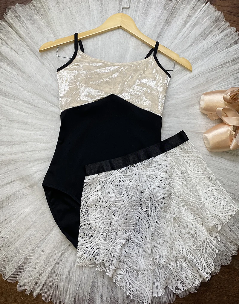 Ballet Dance Leotard Women 2022 New Elegant Velvet Ballet Vest Clothes Lady's Dancing Team Gymnastics Coverall