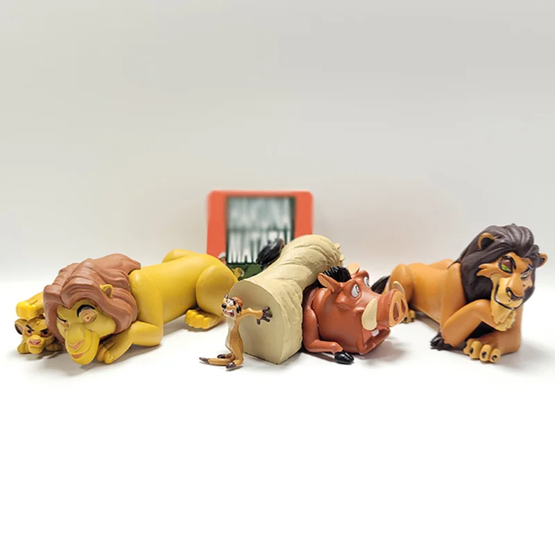 

Kawaii Disney Cartoon The Lion King Scar Timon Pumbaa Action Figure Dolls Toys Collection Model Desk Decoration Gift Kids Girls