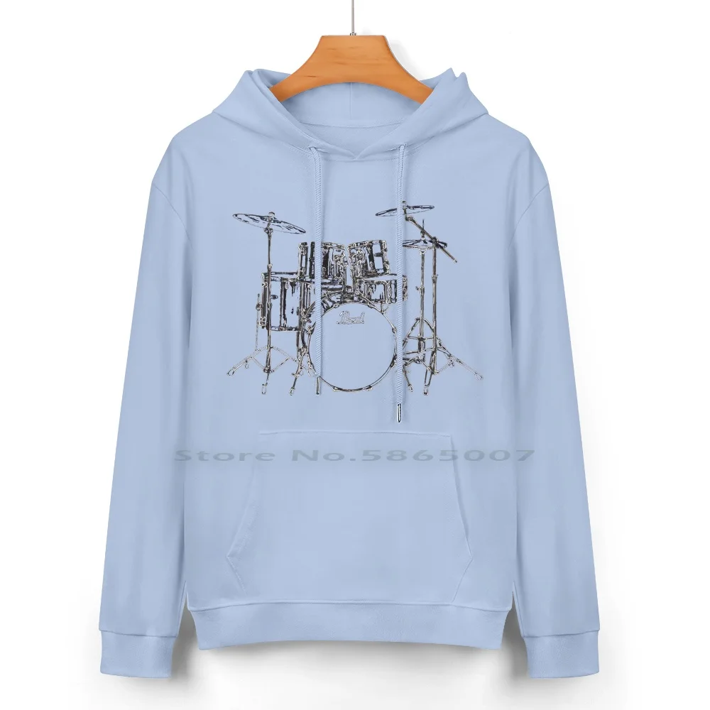 Хлопковая толстовка с барабаном свитер 24 цвета панк жемчужный барабан набор