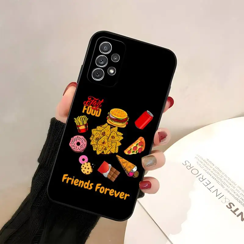 Pizza Best Friends BFF Phone Case For Samsung A32 A21 A22 A30 31 A40 A42 51 A50 A52 53 A70 A71 A73 72 A80 A91 S10 Lite Shell images - 6