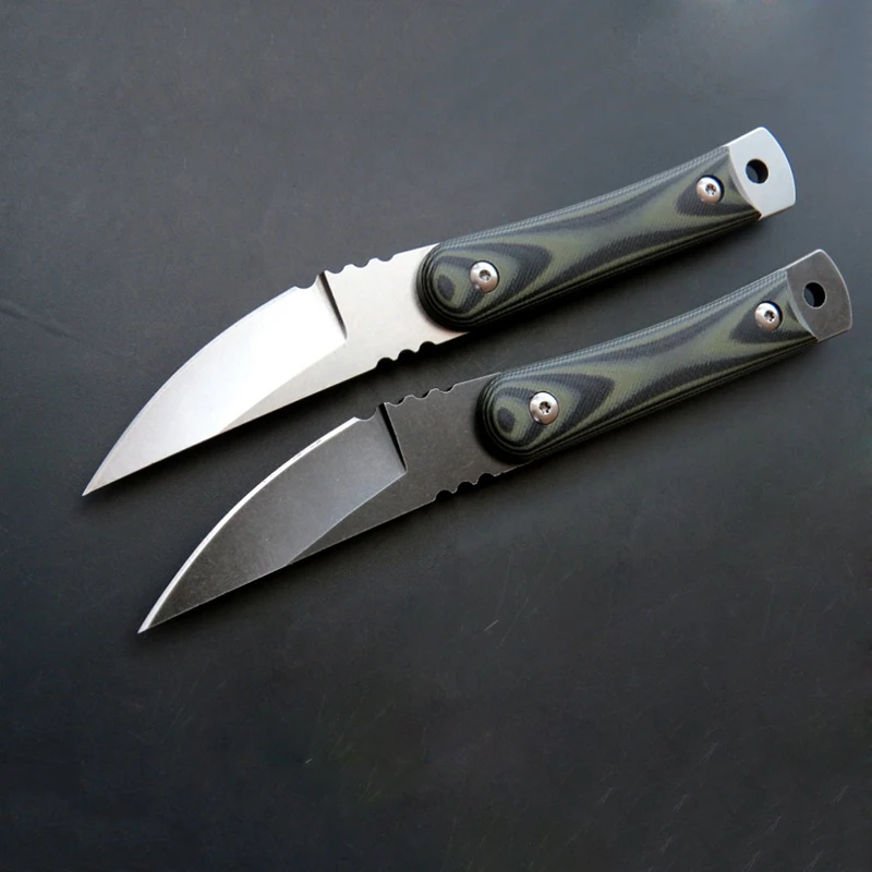 

Full Tang Outdoor Knife D2 Steel Stone Washing Fixed Blade Hunting Knife Tactical Survival Tool Camping EDC Knives + K Sheath