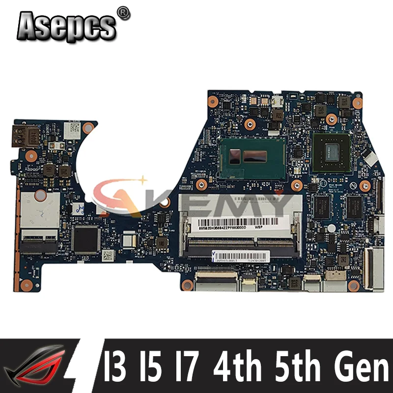 

For Lenovo YOGA 3 14 YOGA3 14 Laptop motherboard Mainboard NM-A381 motherboard with I3 I5 I7 4th Gen 5th Gen CPU V2G GPU