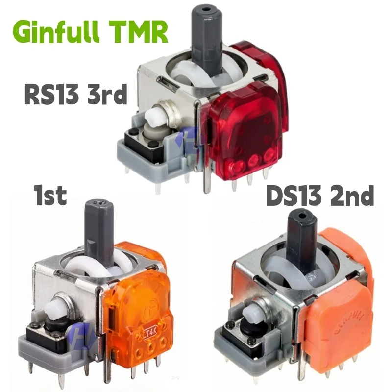 Фото 50 шт. 3D аналоговые электромагнитные джойстики Ginfull TMR RS13/DS13-MAX для геймпадов PS5, PS4, Xbox №1