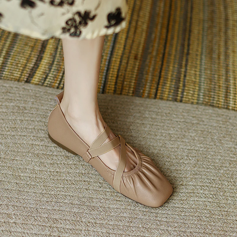 

Женские балетки на плоской подошве, с квадратным носком, размеры 32-41