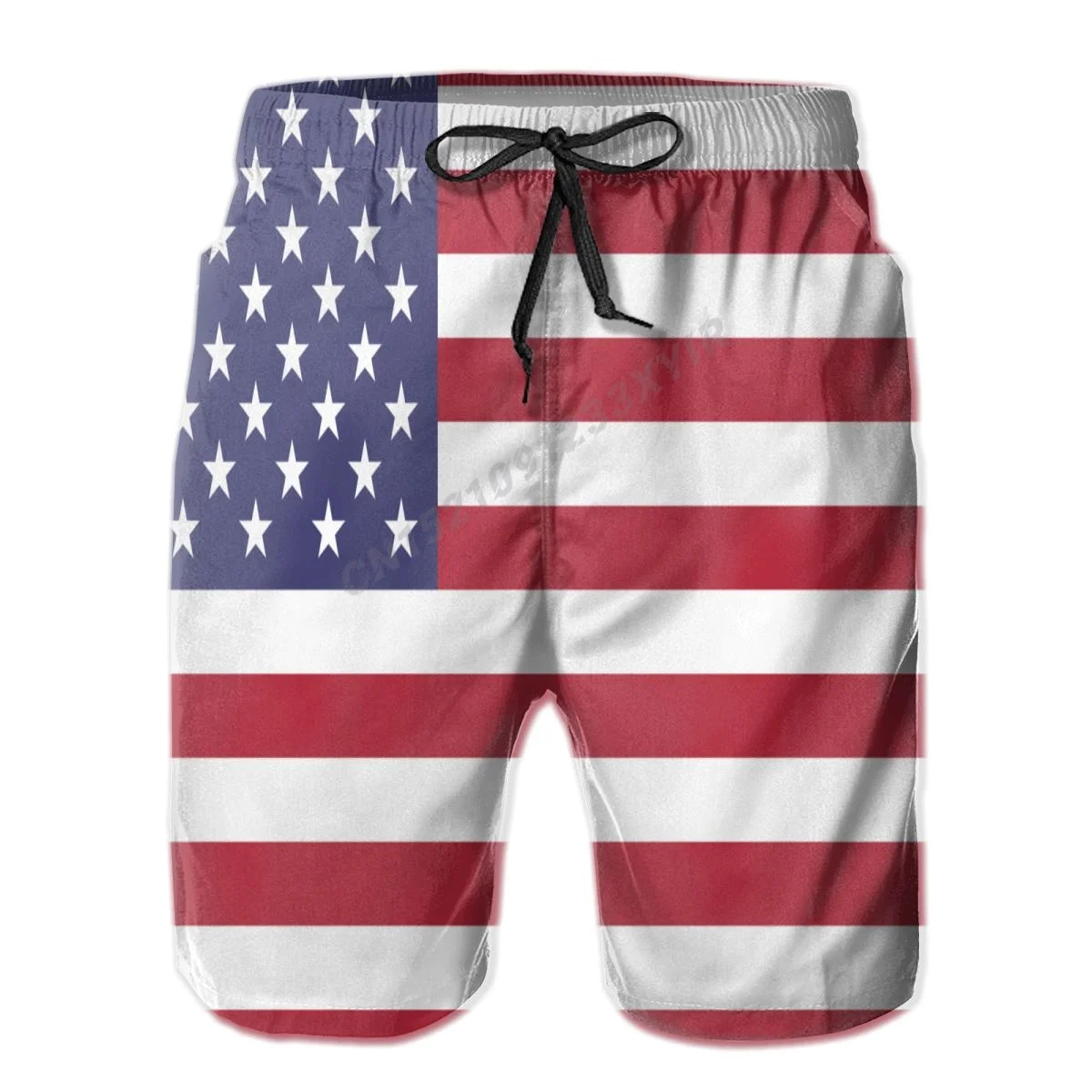 

Men's USA United States Flag Beach Pants Shorts Surfing M-2XL Polyester Swimwear Running