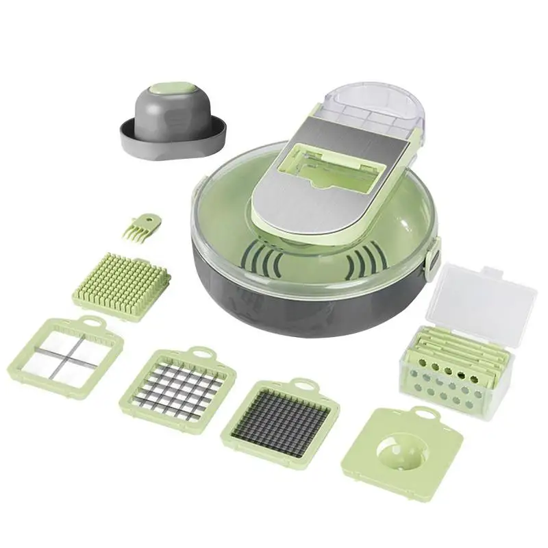 

Food Service Potato Cutter With Drainer Basket Multifunctional Vegetable Cutter Detachable Design Potato Peeler For Kitchen Home