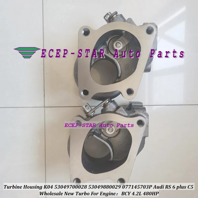 ww Корпус турбины K04 53049700028 53049880028 53049880029 53049700029 077145703 П 077145704 K для Audi RS 6 plus C5 BCY 4.2L 480