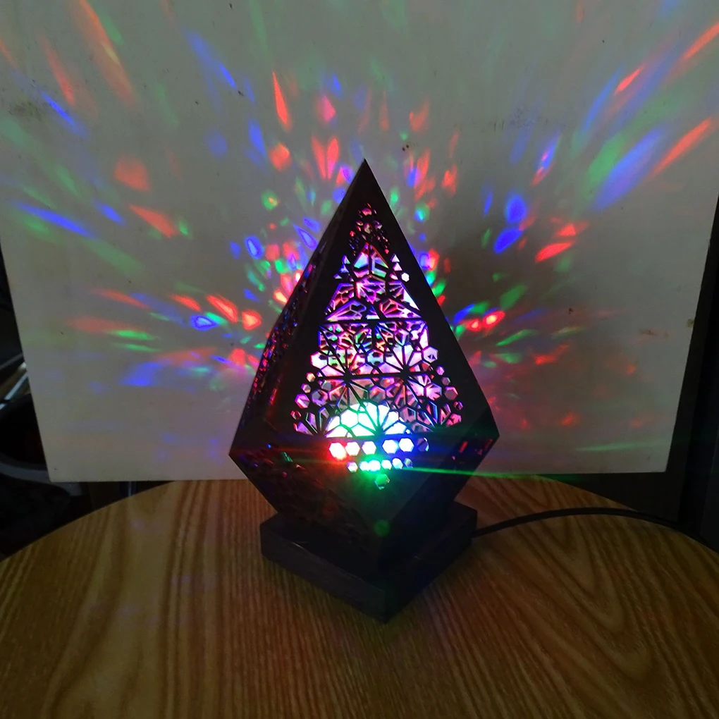 

LED Projector Night Light Starry Sky Bohemian Colorful Table Bedside Floor Projection Lamp Kids Bedroom Lighting Decor