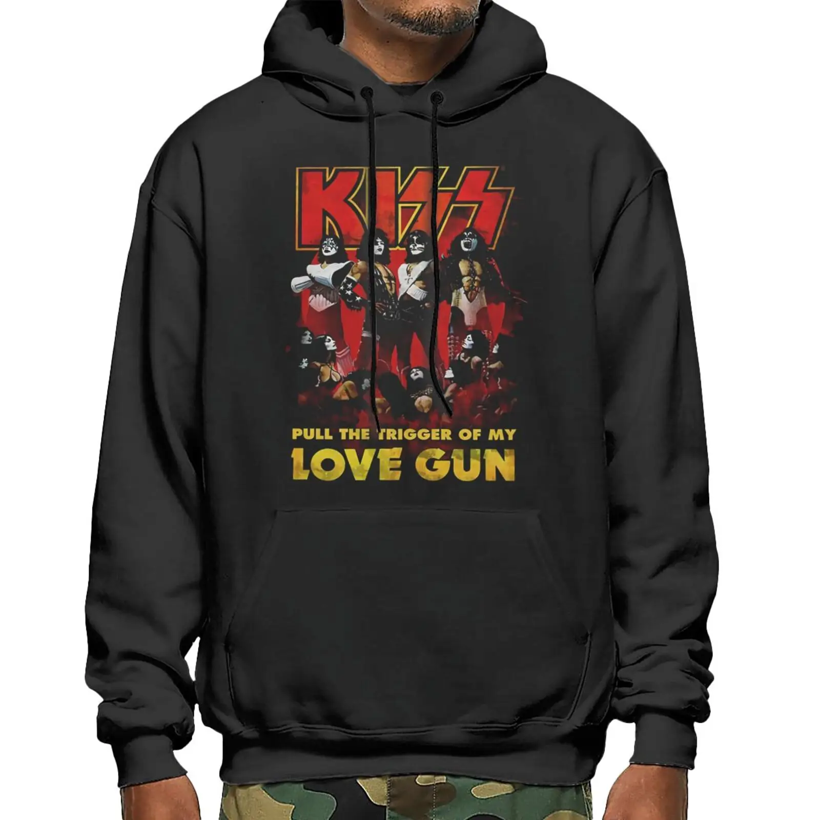 

Kiss Love Band Sweatshirts Hoodies Clothes For Teenagers Clothes For Men Hooded Sweatshirts Sweaters For Men Oversize Sweaters