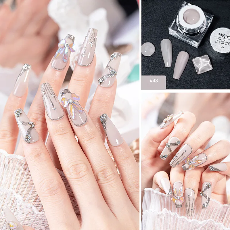

Solid Nail Cream Gel Nail Polish Creamy Texture Pure Color Paint Gel Canned Ail Gel Polish Manicure Nail Art Diy Popular Color