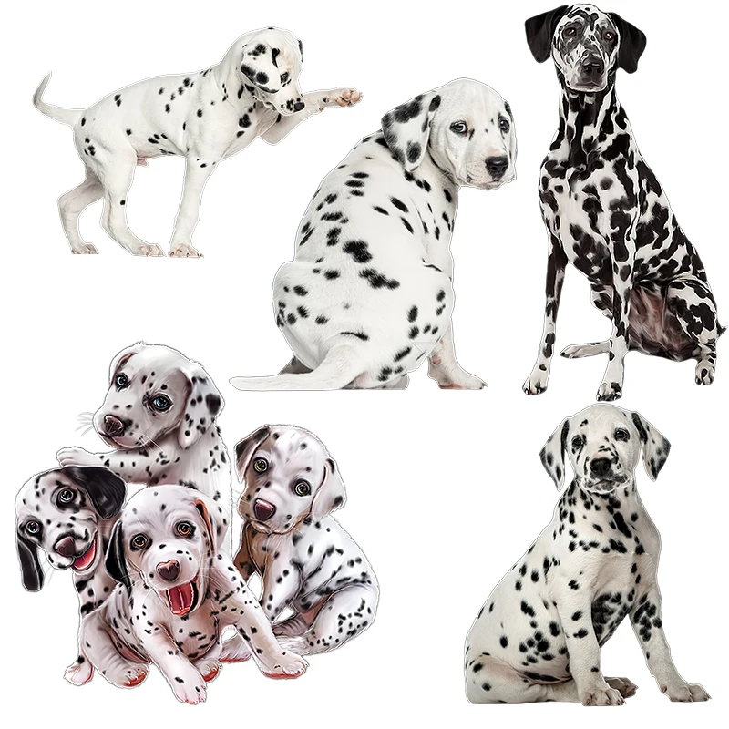 

QD133 Cute Dalmatian And Chow Chow Wall Sticker Kid's Bedroom Decorative Toilet Decal