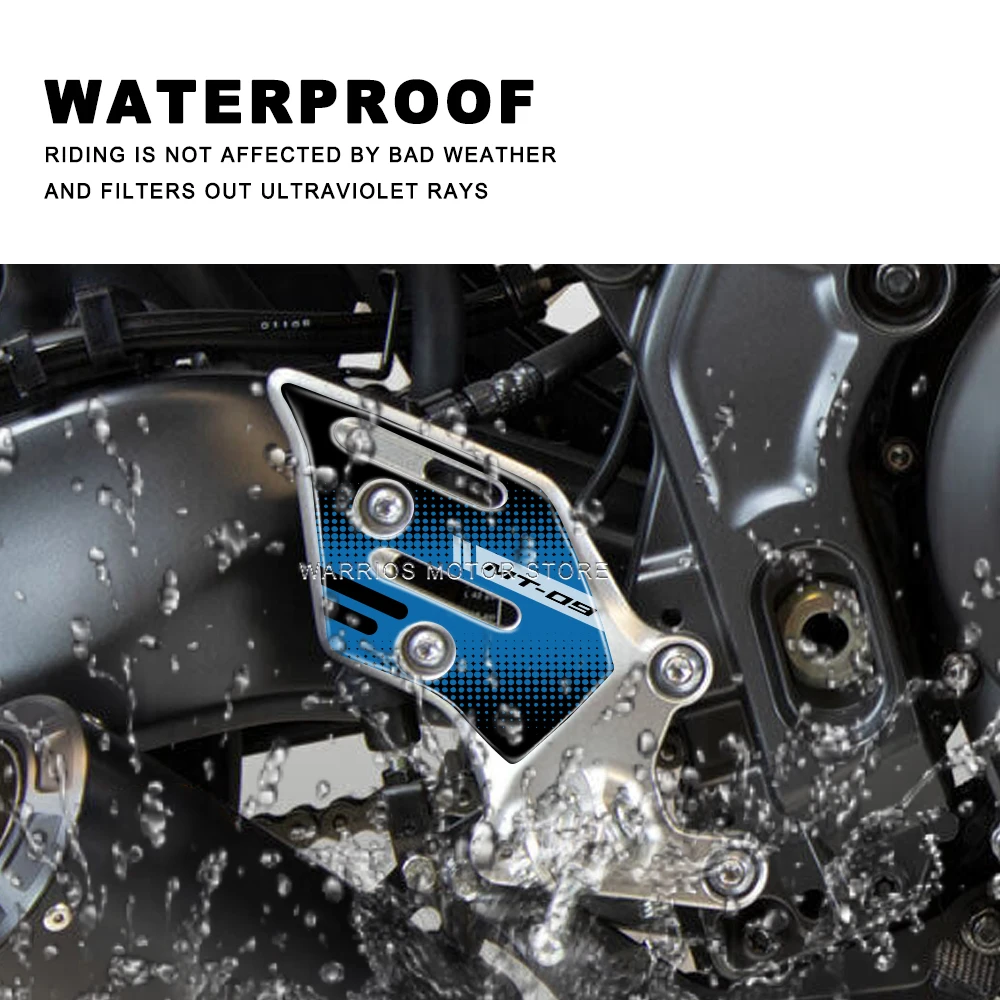 Наклейки для мотоциклов Yamaha Mt-09 2021-2023 Mt09 SP 2021 2022 2023 3D Resin Heel Pad