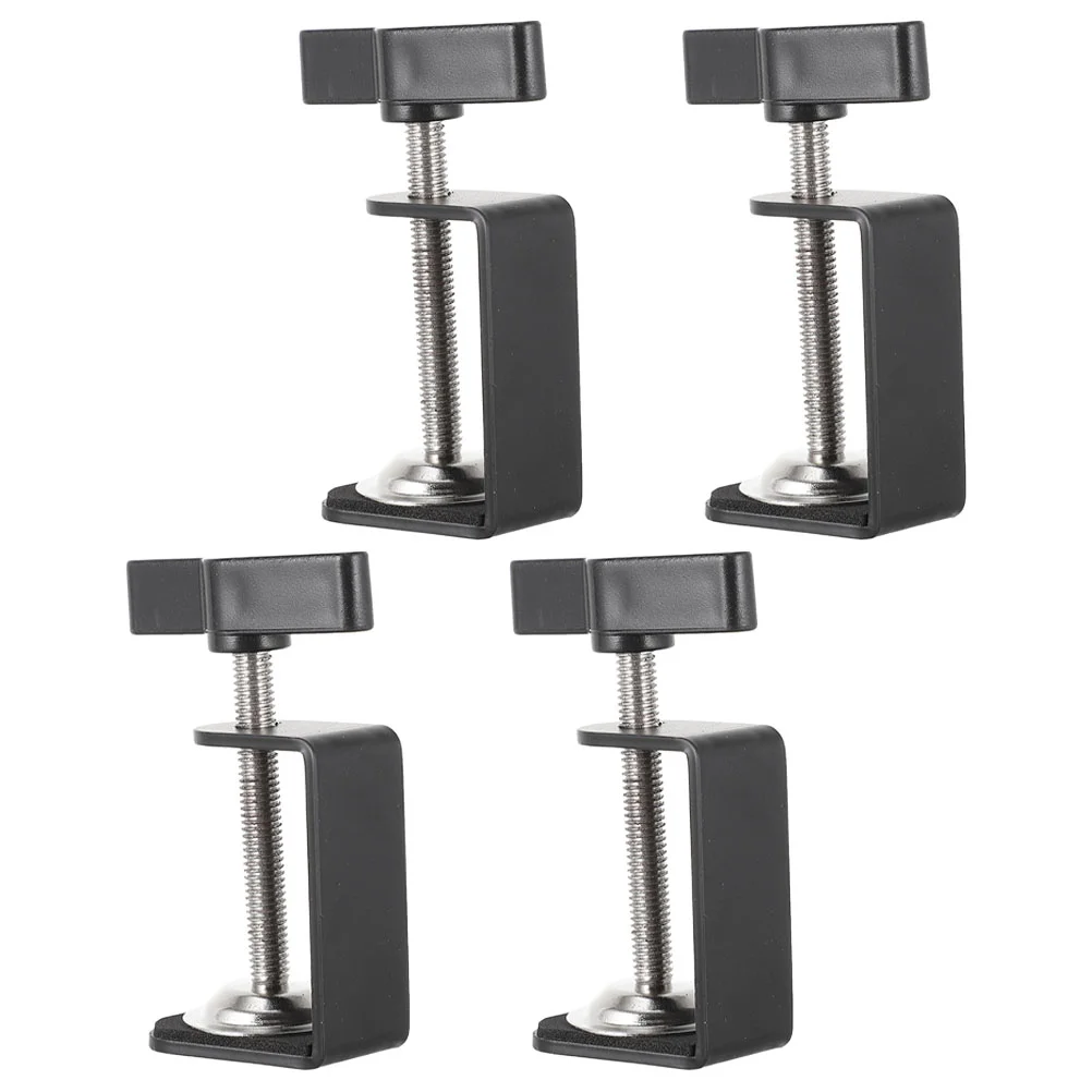 

4 pcs Desk Mounting Clamp Table Mount Clamps Universal Desktop Mount Clamps