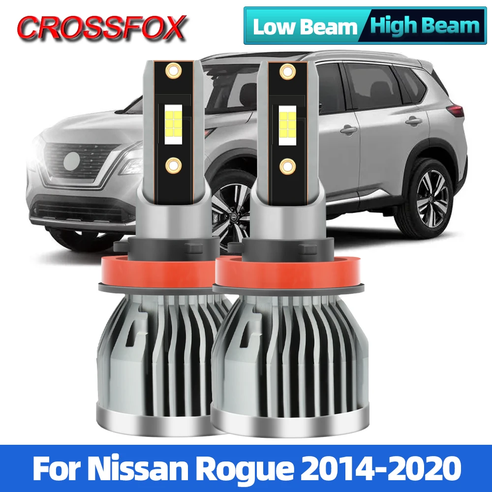 

H11 Car LED Headlight Bulb 6000K 120W 20000LM Car Light High Low Beam For Nissan Rogue 2014 2015 2016 2017 2018 2019 2020