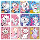 Алмазная живопись QIZITENG 5D для творчества, мультяшный благородный кошка Мэри, квадратная стразы, Набор для вышивки крестиком, украшение для дома