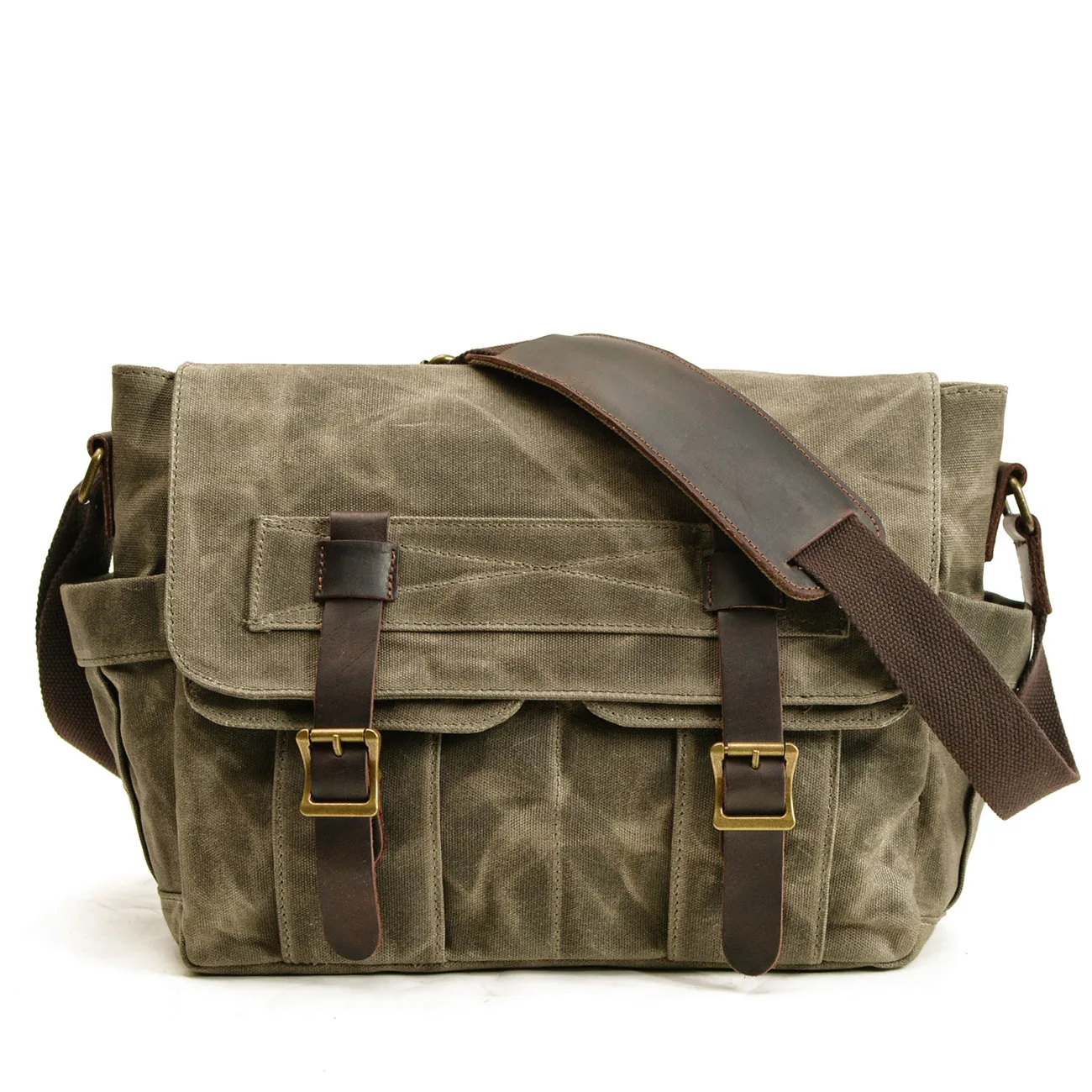 

Bag Convex Waterproof Vintage Shoulder Locomotive Side Side Canvas Classic Bag Bag Cladding Shoulder Commuter Tooling Motorcycle