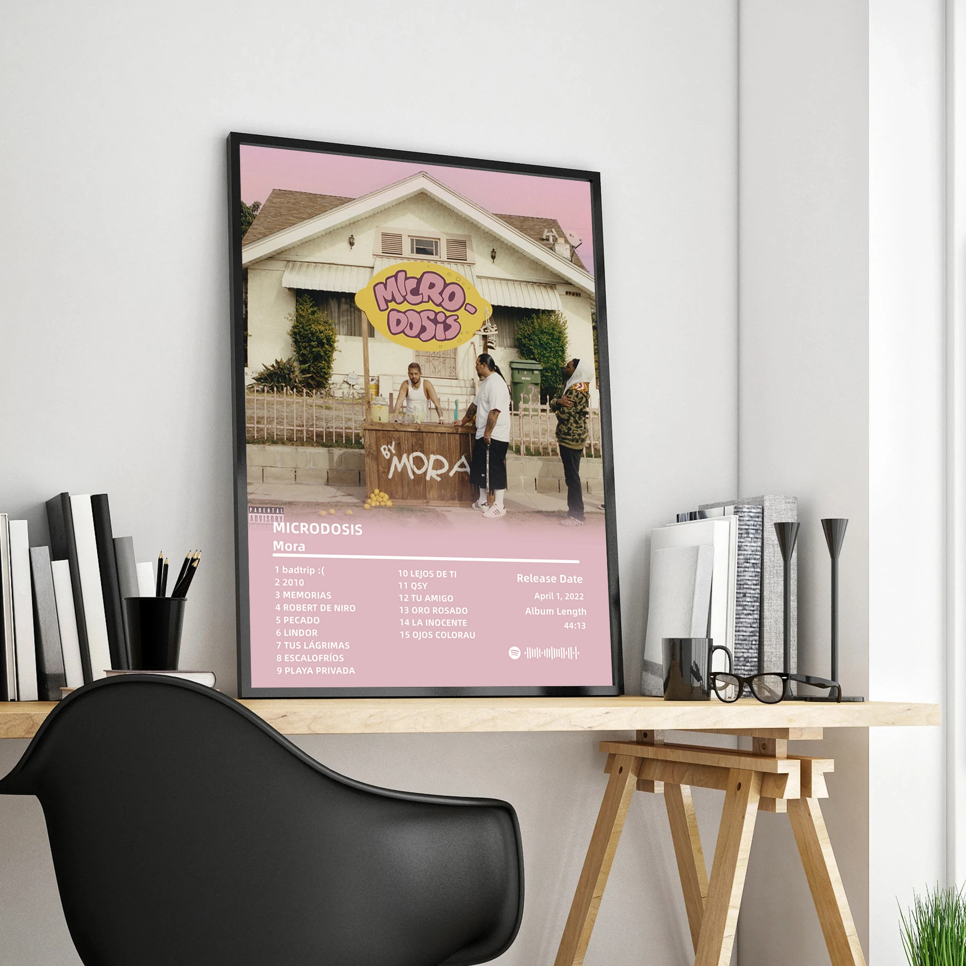 

HD Pop Rapper Mora Music Album Cover Poster Aesthetic Set Paraiso Microdosis Hip Hop Canvas Print Wall Art Home Bar Room Decor