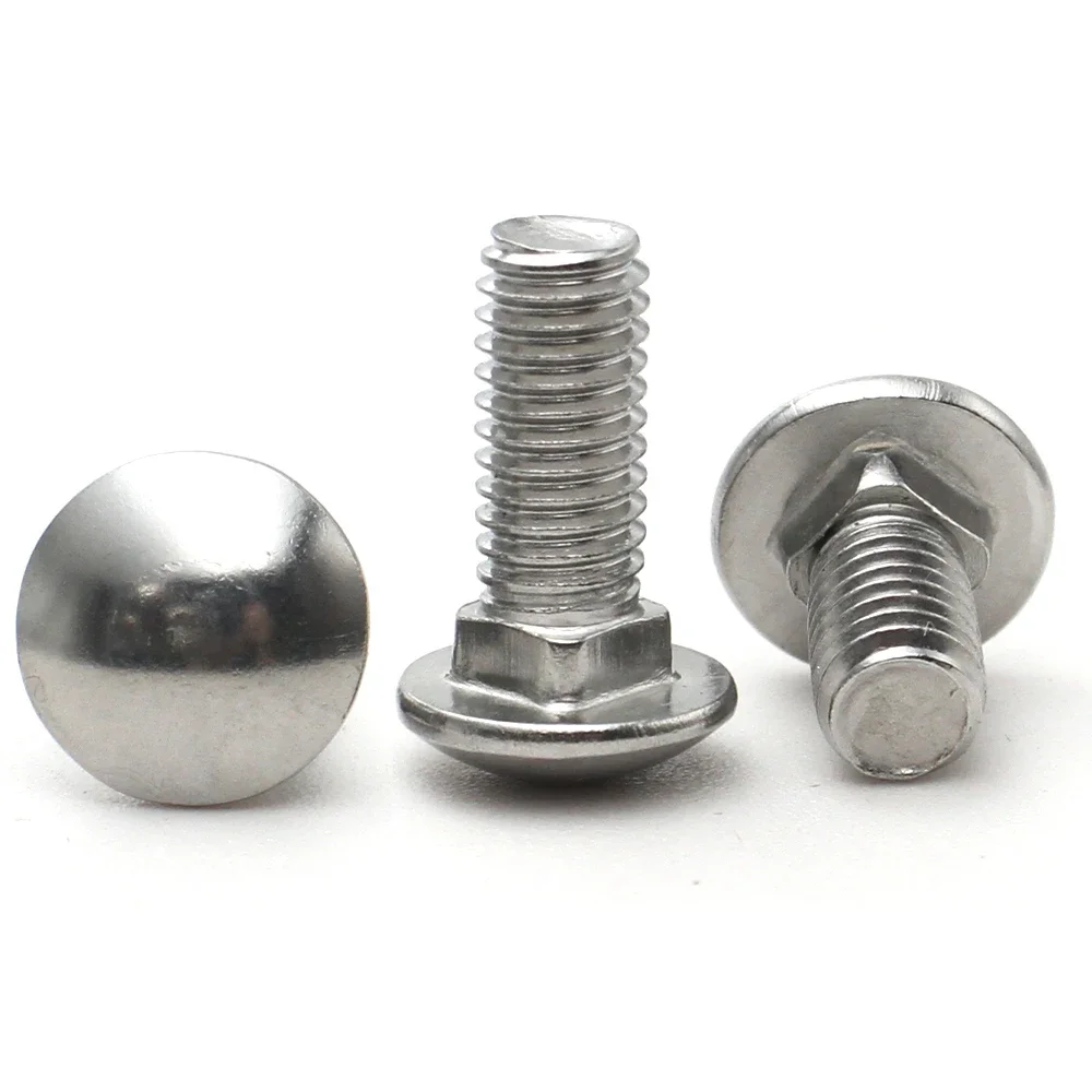 2/5/10 шт. M4 M5 M6 M8 M10 M12 Gb12 Din603 304 Болт из нержавеющей стали с ферменной головкой и