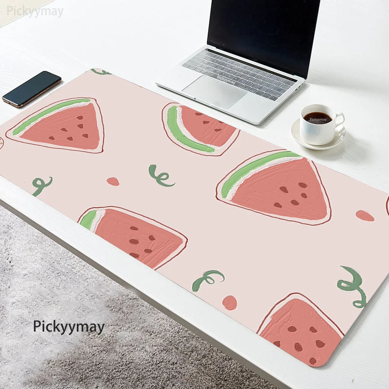 

Kawaii Mouse Pad Large Cute Fruit Cartoon Keyboard Mause Mat Table Mat Students Gamer Office Desktop Mousepad Rubber Slipmat