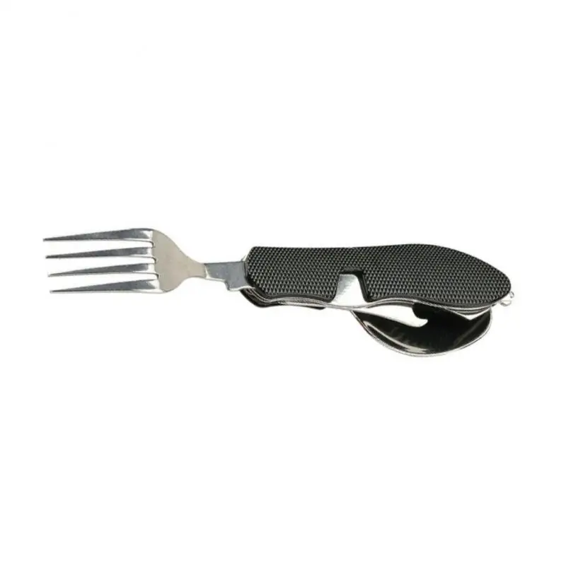 

Camping Utensils Eating Flatware Tableware Portable 4 In 1 Detachable Travel Utensil Kitchen Accessories Foldable Knife Fork