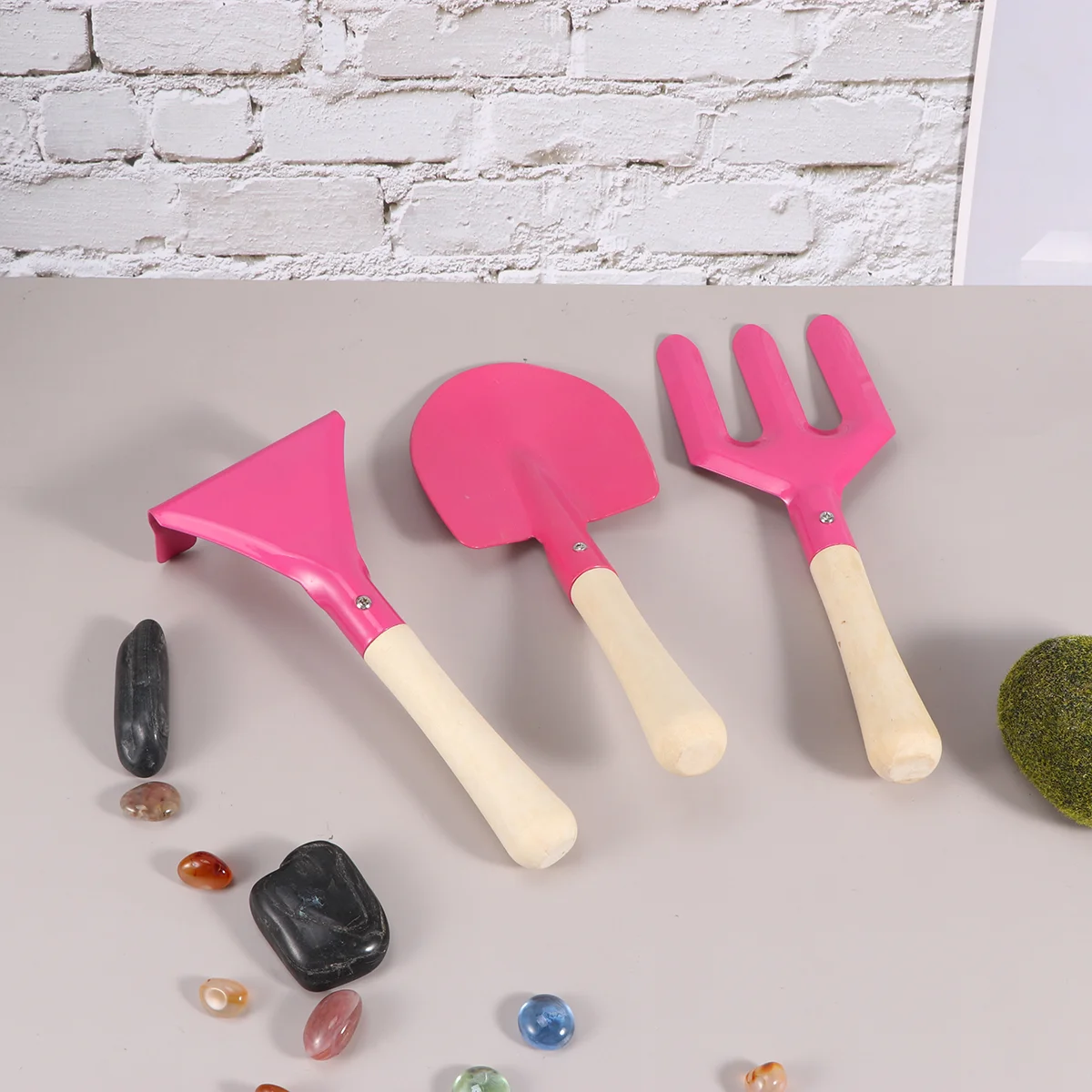 3 шт. пляжные мини-детские игрушки детские садовые грабли для детей деревянные