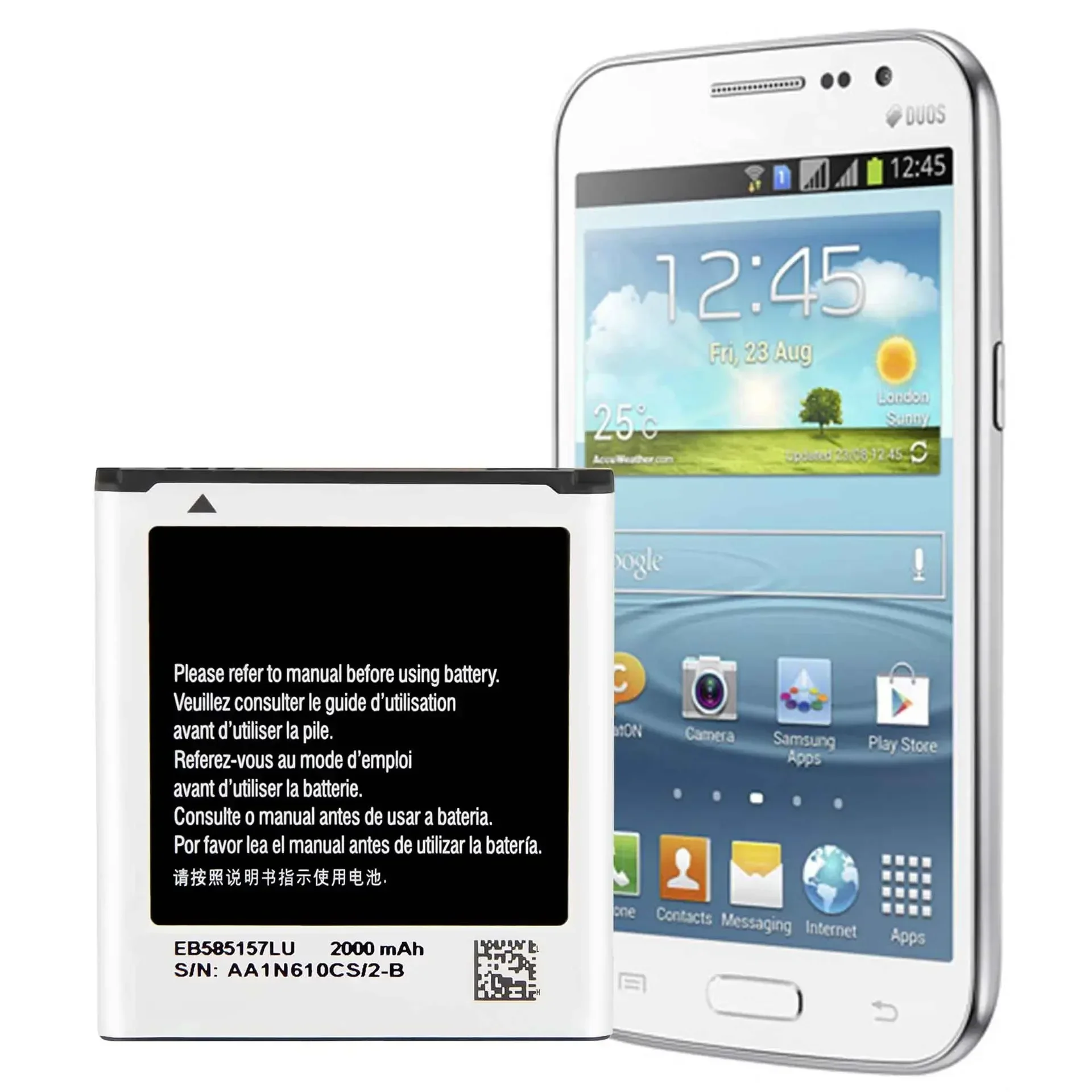 Высококачественная сменная батарея для Samsung EB 585157 LU Wini8500 GT-i8552 Встроенные