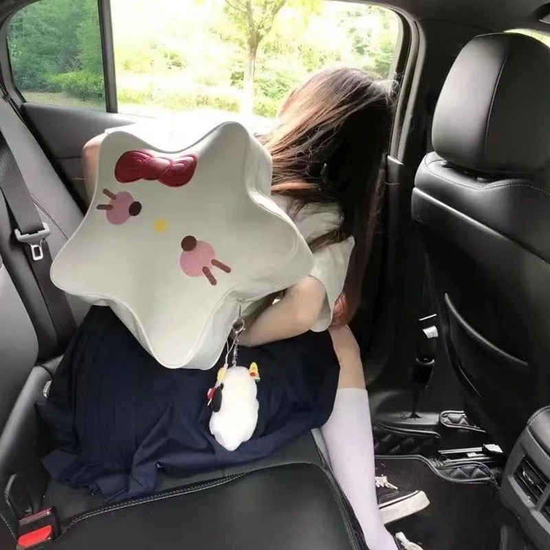 

Japanese Kawaii Hello Kitty Cute Creative Five-pointed Star Large Capacity Backpack Y2k Sweet Spice Wind Backpack Girl Gift