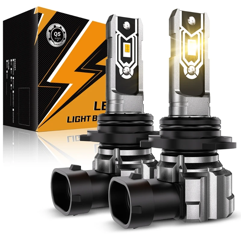 

AUXBEAM Светодиодные противотуманные фары H8 H9 H16 H11 H10 9145 9140 9006 5202 50 Вт 3000 К Золотисто-желтые лампы