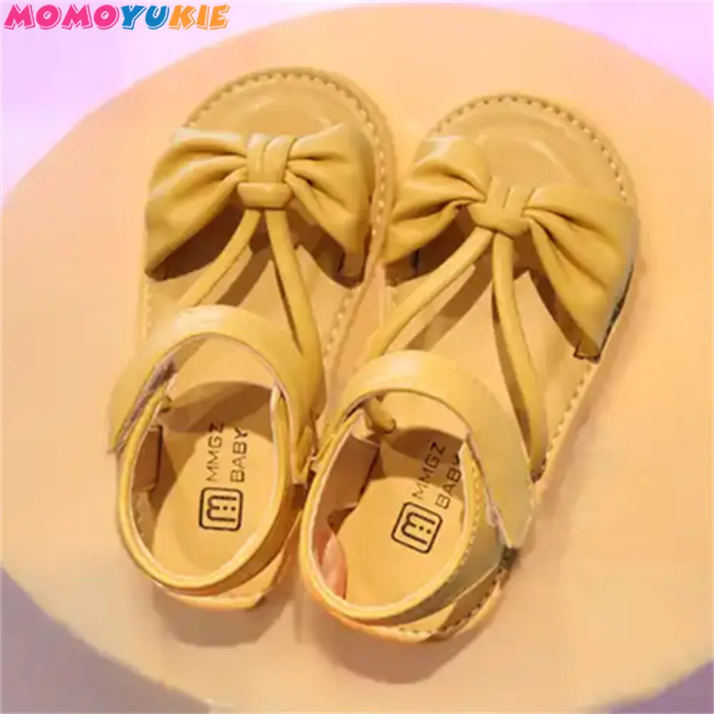 

Fashion Sweet Toddler Baby Flat Casual Shoes Princess Girls Sandals Soft Children's Beach Shoes Kids Bowknot Summer Sandalias