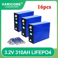 16pcs varicore 3 2v 310ah lifepo4 battery 12v 24v rechargeable battery for electric car rv solar energy storage system tax free