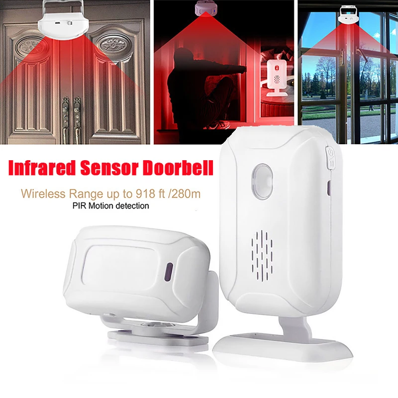 

5 в 1, беспроводной смарт-звонок с инфракрасным датчиком движения