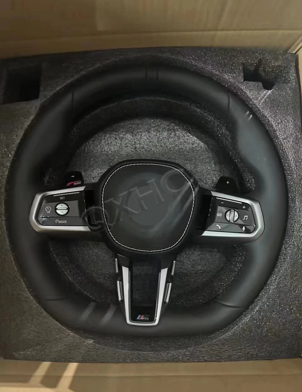 Обновленное кожаное модифицированное рулевое колесо из алькантары для BMW M3 M5 G F