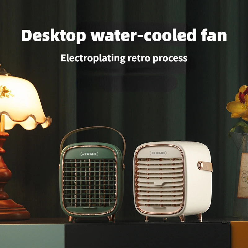 Evaporative Coolers Mini Usb Rechargeable Desktop Cooling Fan Ice Cubes For Room