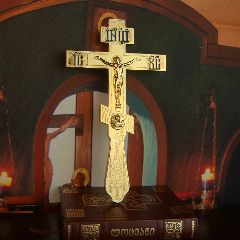 

Металлический православный крест 13,6 дюйма