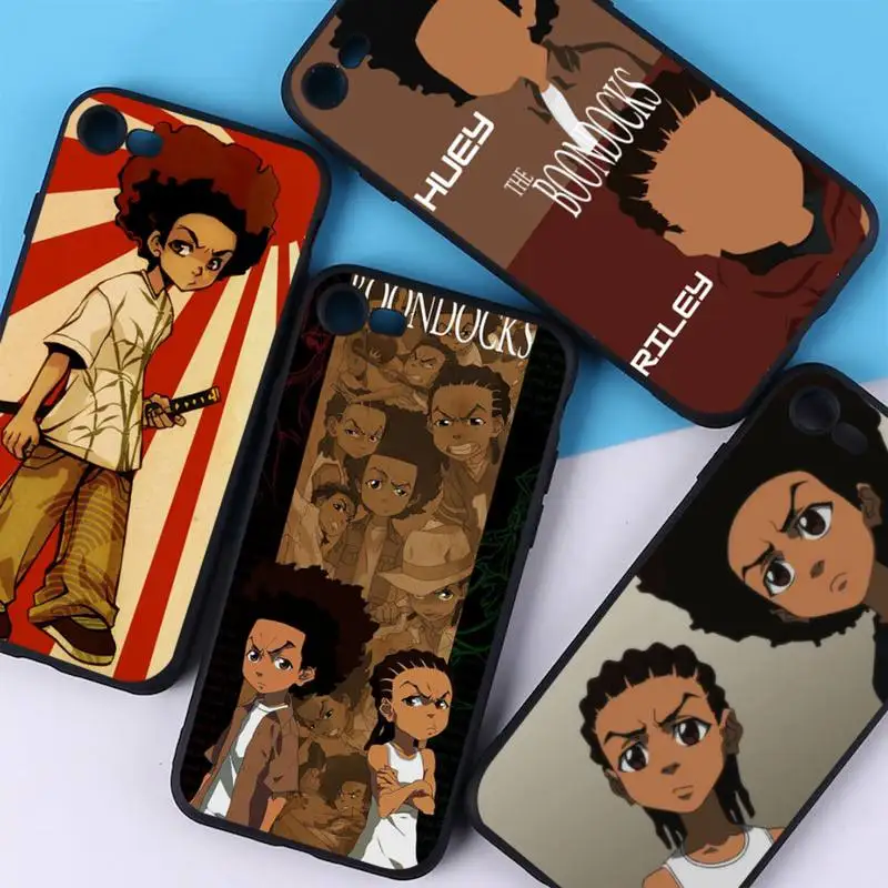 

Huey Freeman The Boondocks Phone Case Silicone Soft for iphone 14 13 12 11 Pro Mini XS MAX 8 7 6 Plus X XS XR Cover